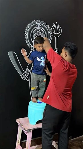 Very Easy Durgamma Drawing #shorts