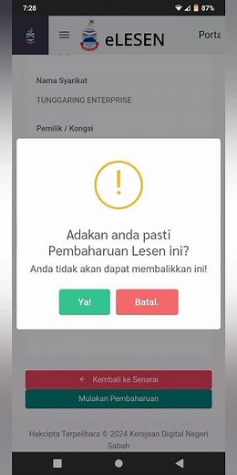 CARA RENEW LESEN BERNIAGA DI PORTAL DIGITAL SABAH #lesen #renew #sabah #malaysia