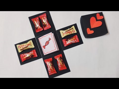 Chocolate Explosion Box Tutorial | Surprise Gift Box Making For Valentine'sDay, Birthday,Anniversary