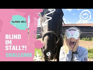 Challenge: Blind in the stable?! 🙈😂 | @Klaras-Welt