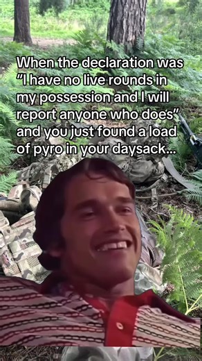 Caught with Pyrotechnics in Military Gear