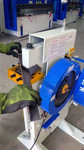 Angle Cutting, Punching and Notching. All-in-one machine #ironworker #fabrication