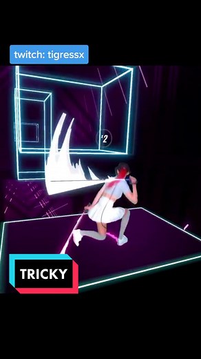 Tricky Tricky Tricky 😅 #beatsaber #vr #virtualreality #gamergirl #egirl #dance #fyp #trickychallenge