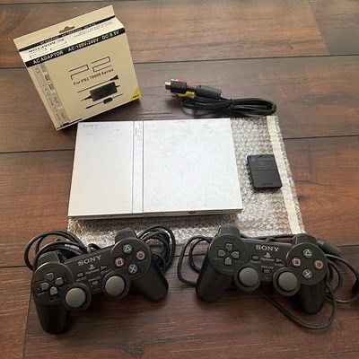 PS2 Sony PlayStation 2 Slim Console (SCPH-79001) Bundle Silver - Tested & Work | eBay