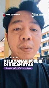 ASH Jakarta WFH, Pelayanan Publik di Kantor Kecamatan Kebayoran Baru Tetap Berjalan