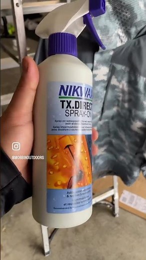 NixWax - Durable Water Repellent application on fishing rain gear