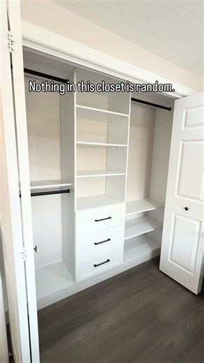 This closet wasn’t just upgraded — it was rethought from the ground up. More hanging space where it actually matters. A proper mix of long hanging double hanging to maximize every section. Added shelving for real storage — not just empty space. And the details most people don’t see: • Undermount drawer slides for a clean, soft-close finish • Solid drawer bases — no thin, flexible bottoms • Built to handle weight, not just look good on day one This is the difference between a closet that looks or