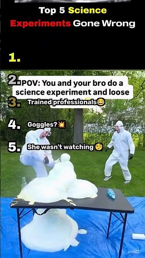 Top 5 Science Experiments Gone Wrong #science #scienceexperiment #gonewrong
