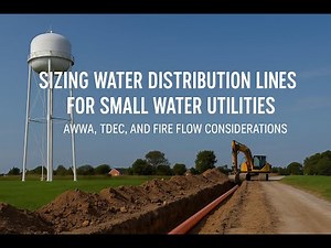 Sizing Water Distribution Lines for Small Water Utilities