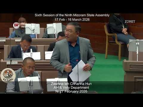 Zawhna leh Chhanna | Vety Deptt | 25-02-2026 | Zawttu : Dr. K Beichhua