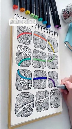 #261 Easy Zentangle patterns for beginners #art #doodle #drawing