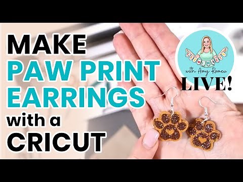 How to Make Paw Print Earrings from a SVG with a Cricut