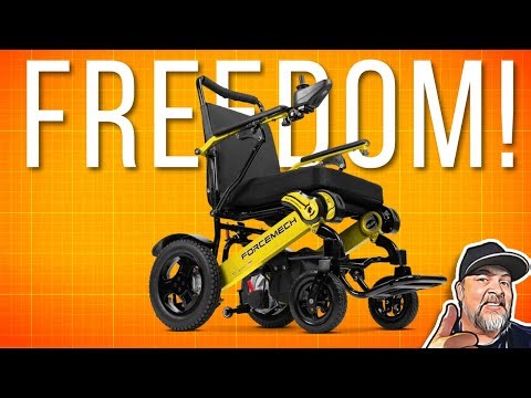 LOVE IT!! Forcemech Navigator Pro Lightweight Folding Electric Wheelchair for Travel