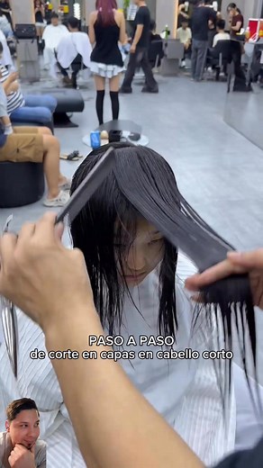 Tutorial de corte en capas en cabello corto #fblifestyle | Alejandro Arguello Estilista
