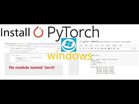 Installer Pytorch dans Windows- anaconda 3- Problème : no module named 'torch'