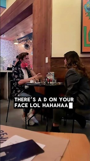 A laser pointer dinner prank 🤣