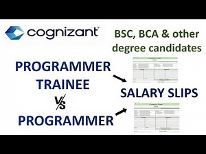 Cognizant Programmer IN-HAND Salary| Cognizant Programmer Trainee IN-HAND Salary| PT VS PROGRAMMER
