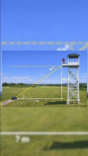 60° Angle Trigonometry Question | #ytshorts #maths #brainteaser #brainlearning #trend #physics