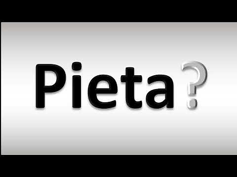 How to Pronounce Pieta