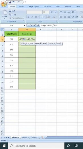 How to use If function in Excel | Excel Basics | Excel If formula #excel #exceltutorial #ifformula