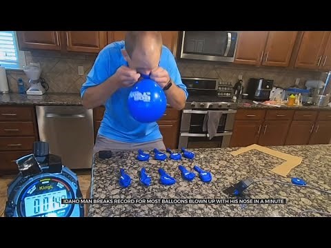 Man Breaks Guinness World Record For Blowing Up Balloons In 1 Minute