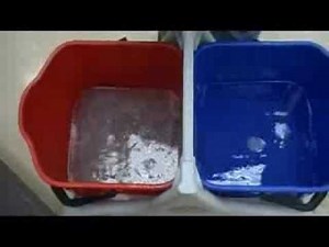 Clean Floors Using Double Bucket System