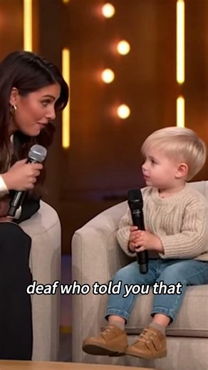 "Marriage Makes You Deaf!" 🙉 Toddler Roasts Dad on TV #Shorts
