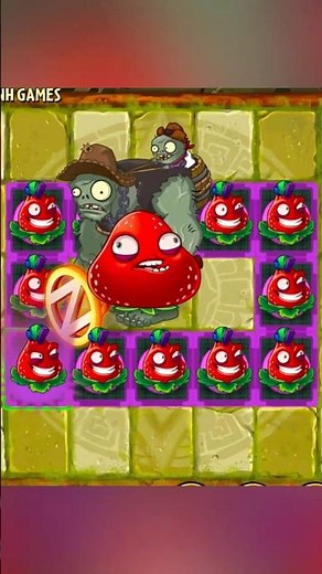 PvZ2 Epic Plant Food: 12 Plants vs Gargantuar zombie lv12