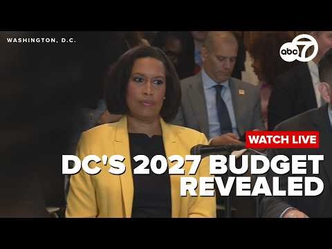 LIVE | DC mayor proposes FY2027 budget with focus on education and police staffing