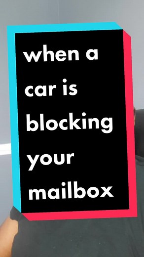 Replying to @pattyd46405 when a car is blocking your mailbox #mailbox #postalservice