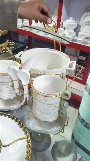 Luxury Tea Strainer & Bowl Set | White & Gold VIP Tea set | Altın Detaylı Çay Süzgeci Seti#home '