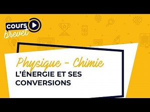 BREVET de Physique-chimie : L'énergie et ses conversions