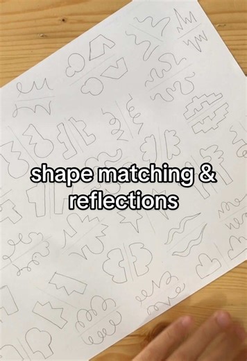Easy Drawing Exercise: Shape Matching & Reflections