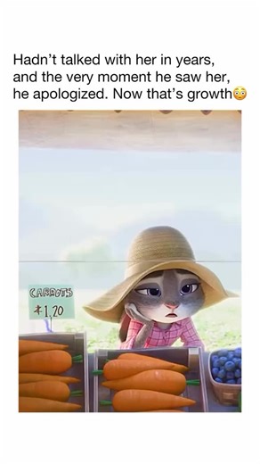 Movieclips on Instagram: "✨ Follow for more movie moments ✨ Speaks volumes on his character development 🫶 📽️ Zootopia (2016) In the bustling animal city of Zootopia, Officer Judy Hopps becomes the first rabbit to ever join the police force — and she has to work twice as hard to be taken seriously. When she takes on a major missing-mammals case, she’s forced to team up with Nick Wilde, a sly fox with a shady past. Watching Nick go from hustler to someone Judy can trust? That growth hits differe