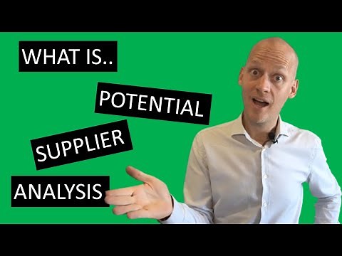How to assess new suppliers? - Potential Supplier Analysis