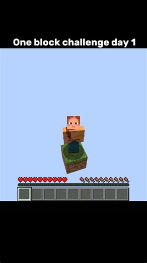 Minecraft one block challenge #minecraft #shorts
