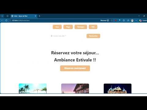 How to build a web site in HTML/CSS of hotels !!