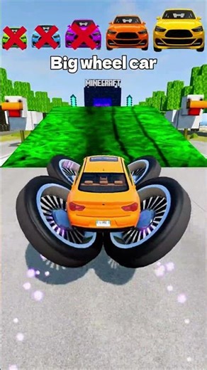 Big & Small Cars vs Minecraft Lalalalava Chi Chi Chi Chikeen :D