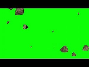 ROCKS FLYING GREEN SCREEN 3d ‑ Made with FlexClip