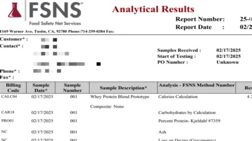 Someone sent their protein powder to a lab… that was a mistake