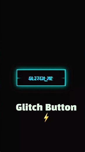 This Button Is Glitching 👀 CSS Animation #uidesignlearning