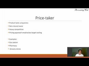 Price taker vs price setter