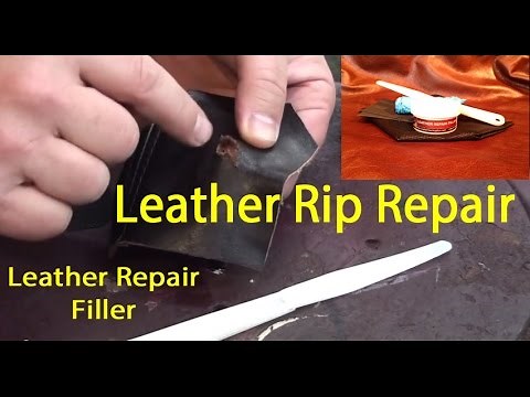 LEATHER REPAIR FILLER | Leather TEAR Repair | HOW TO fix a tear in leather
