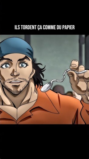 Ils tordent ça comme du papier 😧 l Baki l #anime #animeedit #shorts