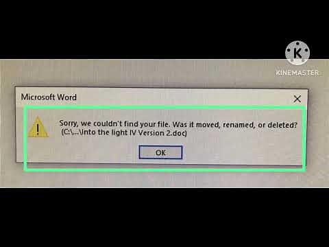 Fix Sorry We Couldn’t Find Your File Was It Moved Renamed Or Deleted? Problem Solve Microsoft word
