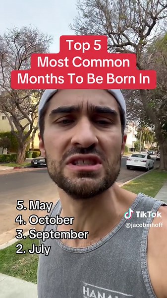 Top 5 Most Common Months To Be Born In