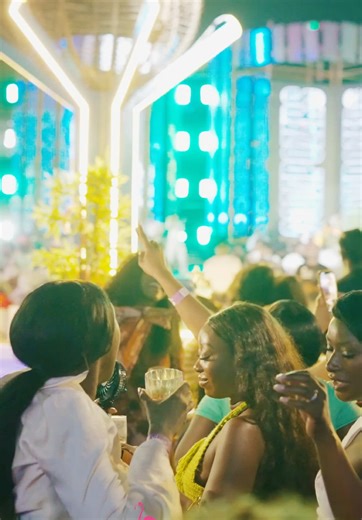 Electrifying Night at Accra's Pink Flamingo Beach Club