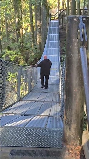 Suspension Bridge at Cascade Falls is Absolutely Stunning #travel #explore