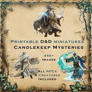 Candlekeep Mysteries D&D Miniatures: Printable Tabletop RPG Collection (digital Download) - Etsy