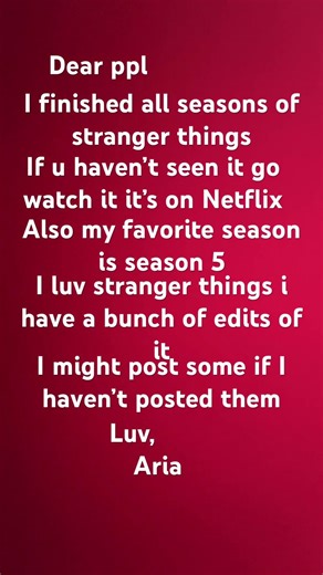 WATCH STRANGER THINHS#strangerthings5